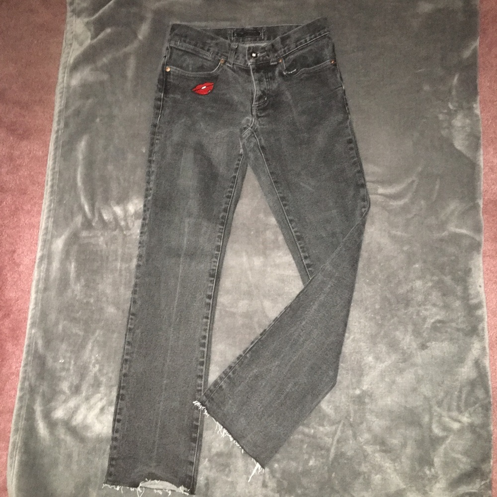 Black High-waisted jeans